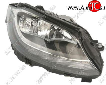7 199 р. Правая фара (c электрокорректором, диодная) DEPO Mercedes-Benz C-Class W205 дорестайлинг седан (2015-2018)  с доставкой в г. Керчь