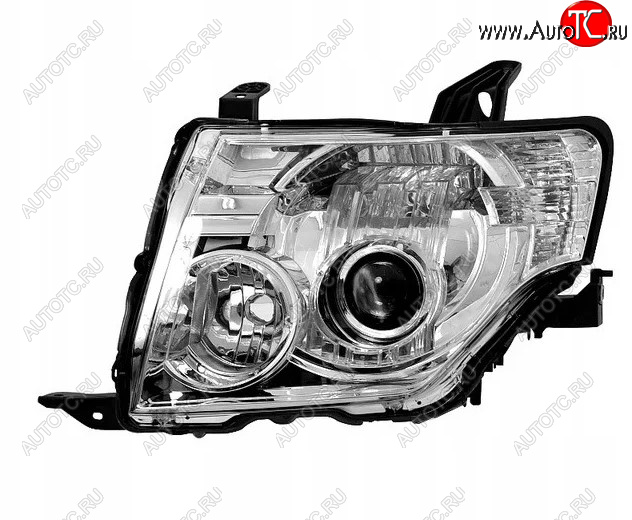 8 799 р. Левая фара (ксенон) BODYPARTS Mitsubishi Pajero 4 V80 дорестайлинг (2006-2011)  с доставкой в г. Керчь
