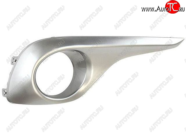 649 р. Левая вставка под ПТФ (серебристая) BodyParts  Toyota Highlander  XU40 (2010-2013) рестайлинг  с доставкой в г. Керчь