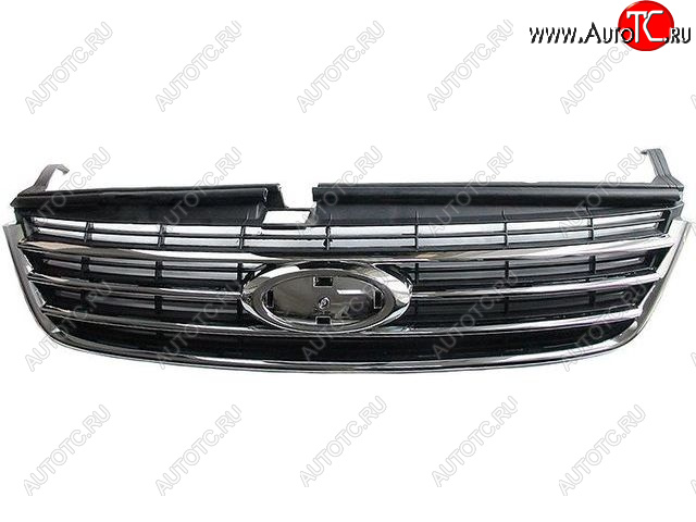 1 669 р. Решетка радиатора (пр-во Китай) BODYPARTS Ford Mondeo Mk4,BD дорестайлинг, седан (2007-2010) (хром)  с доставкой в г. Керчь