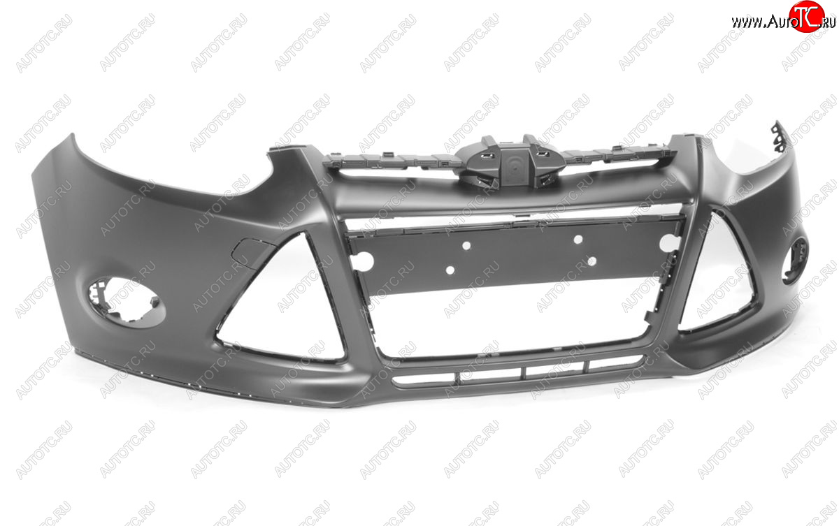 1 949 р. Бампер передний (Россия) BodyParts  Ford Focus  3 (2010-2015) универсал дорестайлинг, хэтчбэк дорестайлинг, седан дорестайлинг (Неокрашенный)  с доставкой в г. Керчь
