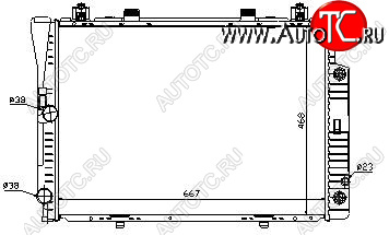7 449 р. W140 РАДИАТОР ОХЛАЖДЕН (см.каталог) BODYPARTS md14092-911  с доставкой в г. Керчь