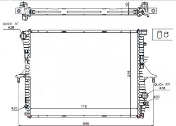 5 699 р. TOUAREG РАДИАТОР ОХЛАЖДЕН 2.5 TD (см.каталог) BODYPARTS vwtou02-913  с доставкой в г. Керчь. Увеличить фотографию 1