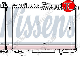 7 999 р. X-TRAIL РАДИАТОР ОХЛАЖДЕН 2.2 (дизель) (NISSENS) (AVA) NISSENS nnxtr01-910  с доставкой в г. Керчь