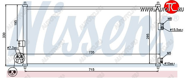 4 199 р. ALMERA (+ P12 02-) КОНДЕНСАТОР КОНДИЦ (см.каталог) BODYPARTS nnalm02-933  с доставкой в г. Керчь