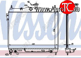 3 099 р. GETZ (372 x 495 mm) РАДИАТОР ОХЛАЖДЕН (см.каталог) BODYPARTS hngez02-912  с доставкой в г. Керчь