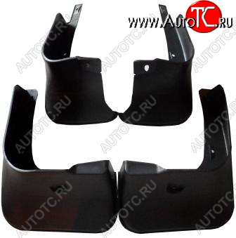 969 р. Комплект брызговиков (4 штуки) BodyParts  Toyota Corolla  E150 (2006-2013) седан дорестайлинг, седан рестайлинг  с доставкой в г. Керчь