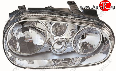 5 999 р. Левая фара передняя (с ПТФ) DEPO Volkswagen Golf 4 (1997-2003)  с доставкой в г. Керчь