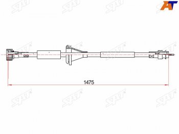 Трос спидометра MERCEDES-BENZ E-CLASS (W124) 85-93 SAT ST-325-0004