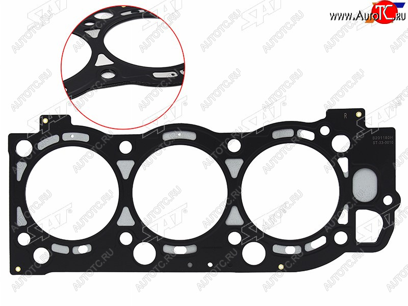 1 259 р. Прокладка ГБЦ TOYOTA LC PRADOSURFGRANVIA 5VZ 99-05 RH SAT ST-33-0010  с доставкой в г. Керчь
