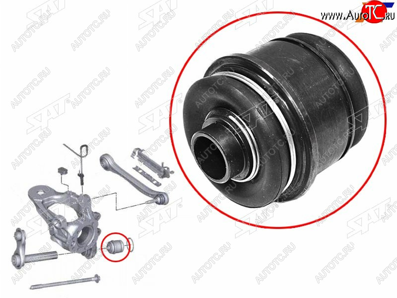 1 159 р. Сайлентблок BMW X5 06-18  X6 08-20 SAT ST-33326770985  с доставкой в г. Керчь