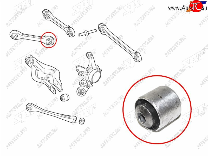 539 р. Сайлентблок BMW 1-Series 11-19  3-Series 11-19  2-Series 14-  3-Series Gran Turismo 13-20 SAT ST-33326792539B  с доставкой в г. Керчь