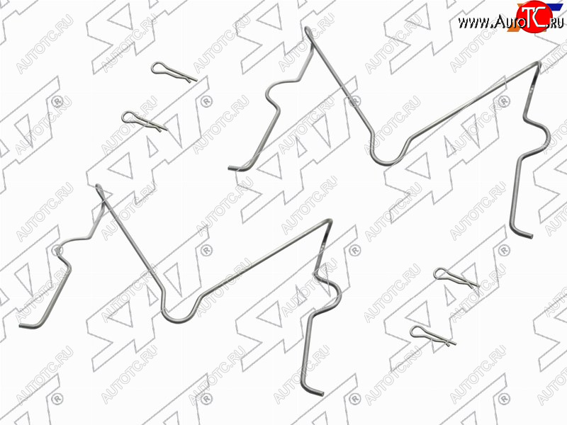 152 р. Комплект монтажный тормозных колодок FR TOYOTA LAND CRUISER PRADOSURF 02- SAT ST-349-0036  с доставкой в г. Керчь