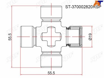 Крестовина RENAULT DUSTER 11- SAT ST-370002820RSP