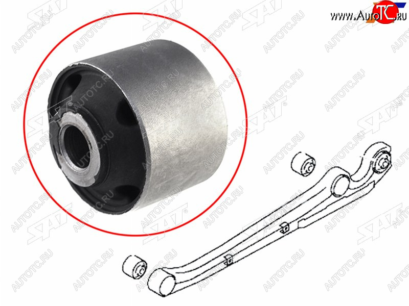 479 р. Сайлентблок Mitsubishi L200 07-16  Pajero Sport 96-17  Challenger 96-01  Montero Sport 96-00 (Зад SAT ST-4113A085  с доставкой в г. Керчь