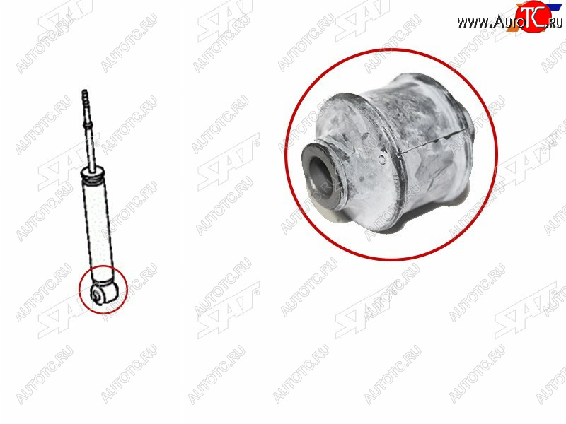 599 р. Сайлентблок Mitsubishi Outlander 05-12  Citroen C-Crosser 07-12  Peugeot 4007 07-14 SAT ST-4162A050B  с доставкой в г. Керчь