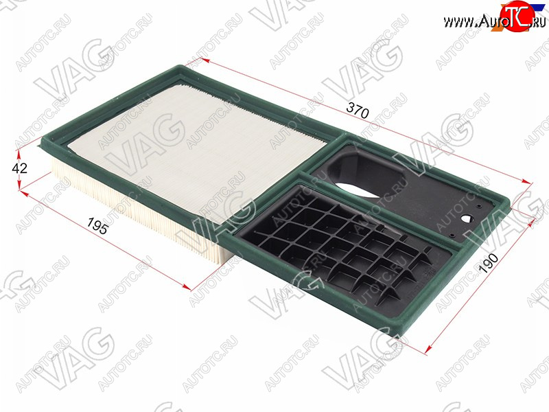 1 399 р. Фильтр воздушный VAG  Seat Altea  5P (2009-2013), Seat Altea Freetrack (2008-2025), Skoda Octavia ( A5,  A7,  A8) (2004-2022), Volkswagen Polo  5 (2009-2020)  с доставкой в г. Керчь