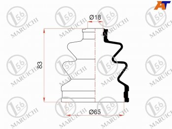 599 р. Пыльник шруса наружный SUBARU OUTBACK 03-09 B13SUZUKI SWIFT04-09 1.3L (2 хомута. резина) MARUICHI 08-414  с доставкой в г. Керчь. Увеличить фотографию 1