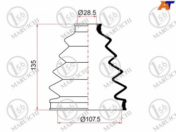 1 129 р. Пыльник ШРУСа наружный TOYOTA LAND CRUISER 100 ##J101 98-07 MARUICHI 02-145  с доставкой в г. Керчь. Увеличить фотографию 1