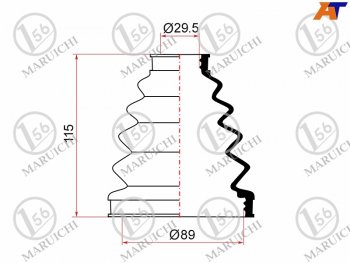 899 р. Пыльник ШРУСа наружный TOYOTA LAND CRUISER PRADO 96-08 MARUICHI 02-153  с доставкой в г. Керчь. Увеличить фотографию 1