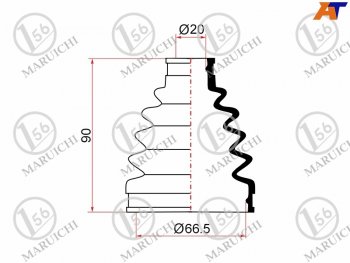 629 р. Пыльник ШРУСа наружный TOYOTA PASSO KGC1# QNC10 1KRFEMITSUBISHI PAJERO MINI H58A H53 58A MARUICHI 02-167  с доставкой в г. Керчь. Увеличить фотографию 1