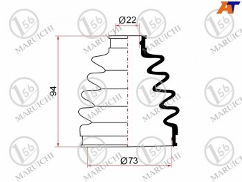 669 р. Пыльник ШРУСа наружный SUBARU FORESTER SH 07-13 MARUICHI 02-182  с доставкой в г. Керчь. Увеличить фотографию 1