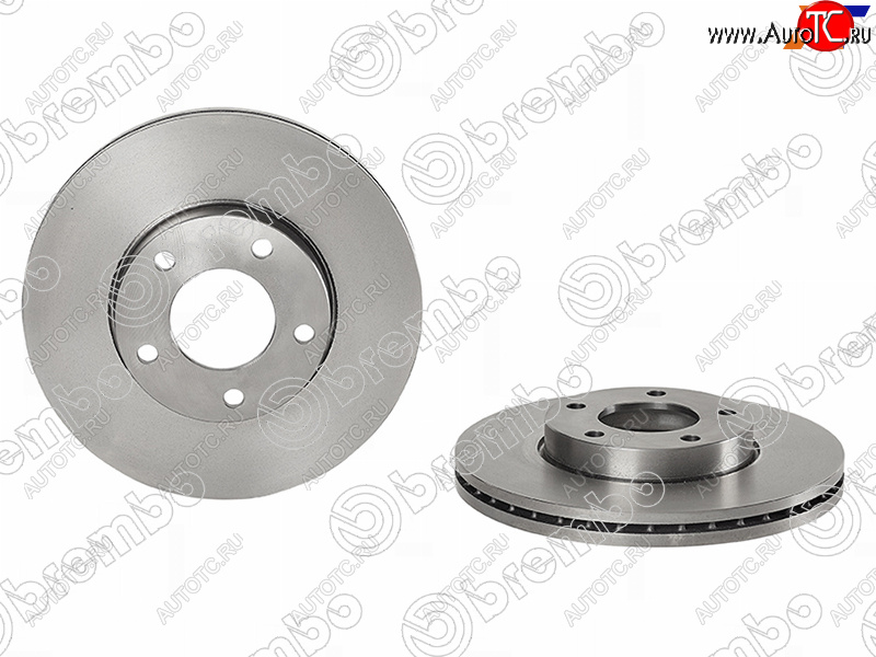 5 899 р. Передний тормозной диск (вентилируемый) BREMBO Mazda 3/Axela BL дорестайлинг, хэтчбэк 5 дв. (2009-2011)  с доставкой в г. Керчь