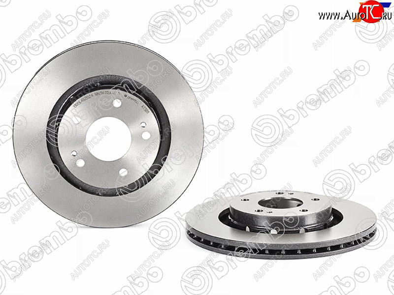 9 599 р. Передний тормозной диск (вентилируемый, d 294) BREMBO  Mitsubishi Outlander  CU (2003-2009)  с доставкой в г. Керчь