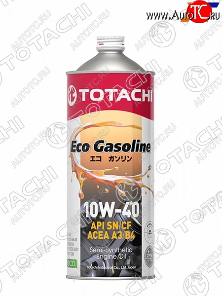 1 169 р. Масло моторное полусинтетическое TOTACHI Eco Gasoline 10W-40 SNCF, A3B4 1л TOTACHI 10901  с доставкой в г. Керчь