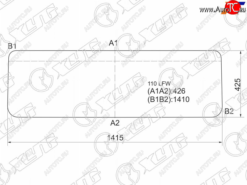 3 199 р. Стекло лобовое Land Rover Defender 83-16 XYG 110 LFW  с доставкой в г. Керчь