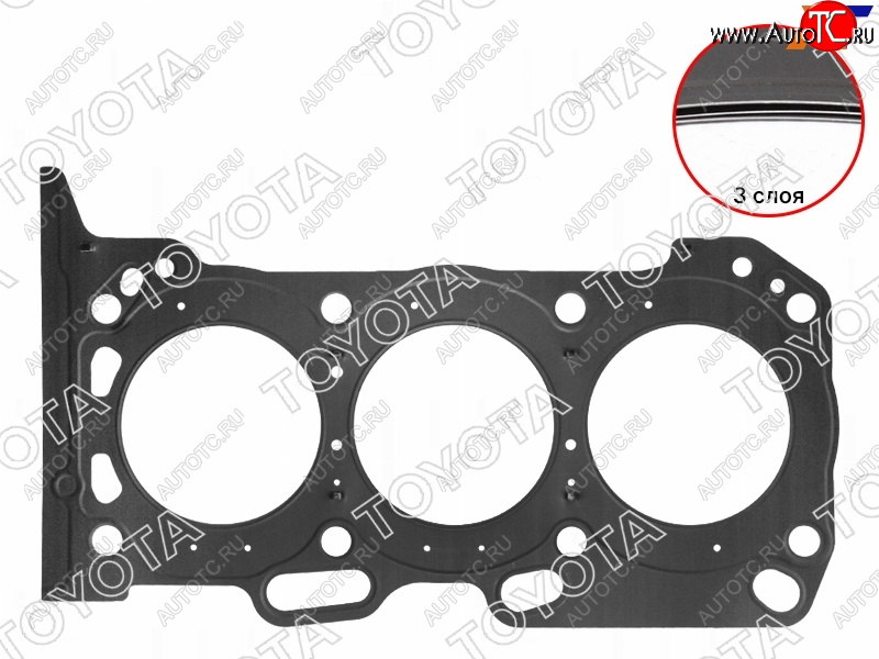 3 399 р. Прокладка головки блока TOYOTA 3-5GRF#E RH TOYOTA 11115-31041  с доставкой в г. Керчь