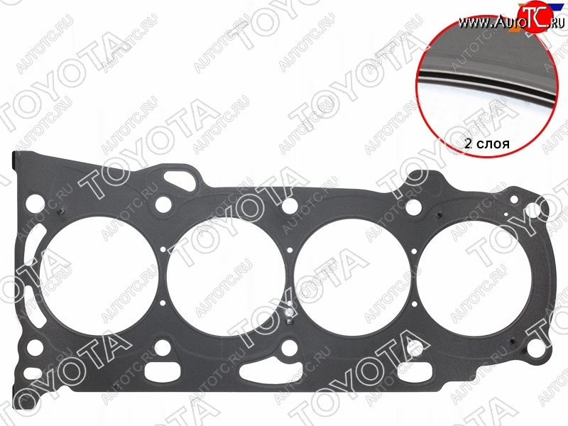 4 099 р. Прокладка головки блока TOYOTA IPSUM,CAMRY,HARRIER 2AZFE 05- TOYOTA 11115-28040  с доставкой в г. Керчь