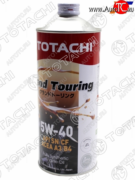 1 399 р. Масло моторное синтетическое TOTACHI Grand Touring 5W-40 SNCF, A3B4 1л TOTACHI 11901  с доставкой в г. Керчь