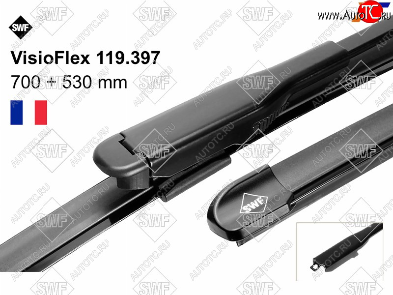 3 099 р. Комплект щеток стеклоочистителя 700мм+530мм MERCEDES-BENZ ML-CLASS 05-11 GL-CLASS 06-12             SWF 119397  с доставкой в г. Керчь