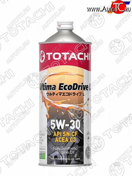 1 299 р. Масло моторное синтетическое TOTACHI Ultima Ecodrive L 5W-30 SNCF, C3 1л TOTACHI 12101  с доставкой в г. Керчь