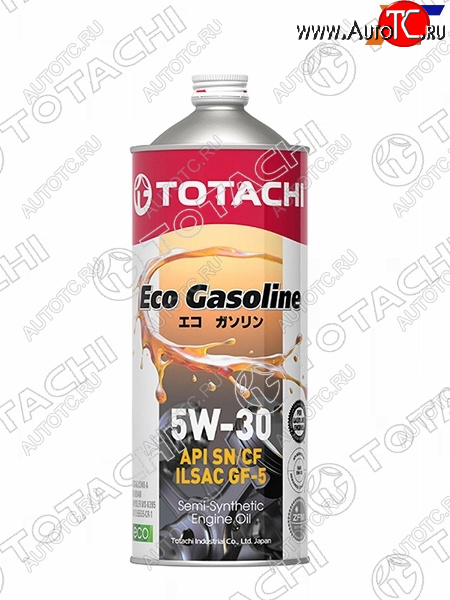 1 179 р. Масло моторное полусинтетическое TOTACHI Eco Gasoline 5W-30 SNCF, C2, GF-5 1л TOTACHI 10801  с доставкой в г. Керчь