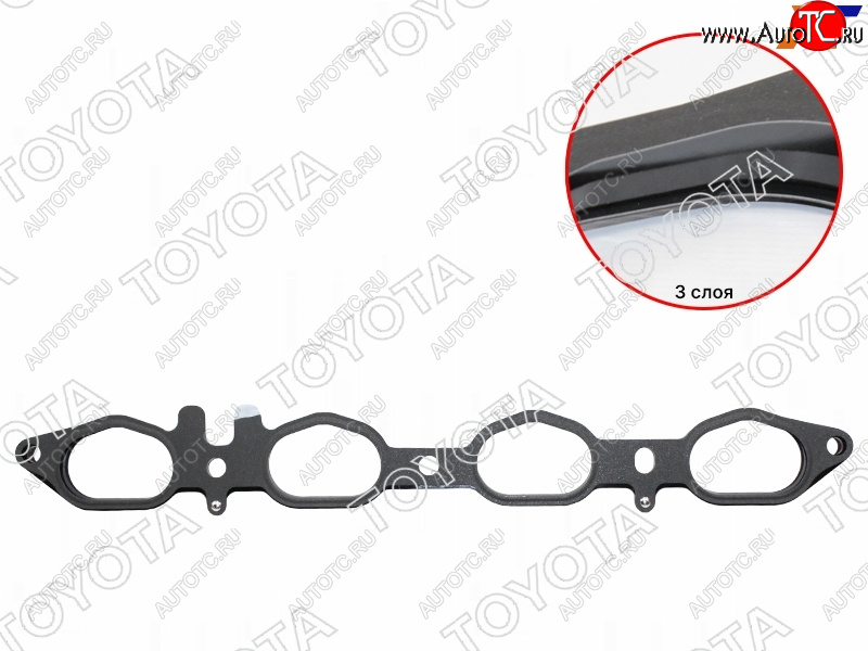 1 449 р. Прокладка впускного коллектора 2UZ TOYOTA Toyota Land Cruiser 100 дорестайлинг (1998-2002)  с доставкой в г. Керчь