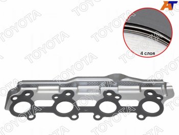 2 389 р. Прокладка выпускного коллектора TOYOTA LAND CRUISER 200 2UZFE 07- TOYOTA 17198-50010  с доставкой в г. Керчь. Увеличить фотографию 1