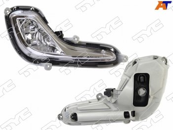 2 399 р. Правая противотуманная фара TYC  Hyundai Solaris  RBr (2010-2014) седан дорестайлинг, хэтчбэк дорестайлинг  с доставкой в г. Керчь. Увеличить фотографию 2