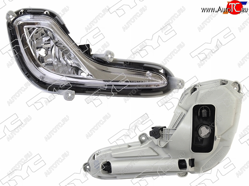 2 399 р. Правая противотуманная фара TYC  Hyundai Solaris  RBr (2010-2014) седан дорестайлинг, хэтчбэк дорестайлинг  с доставкой в г. Керчь