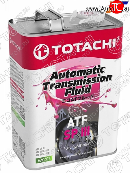 4 649 р. Масло трансмиссионное синтетическое TOTACHI ATF SP-III 4л TOTACHI 20404  с доставкой в г. Керчь