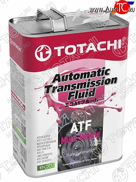 4 399 р. Масло трансмиссионное синтетическое TOTACHI ATF MULTI-VEHICLE 4л TOTACHI 20604  с доставкой в г. Керчь