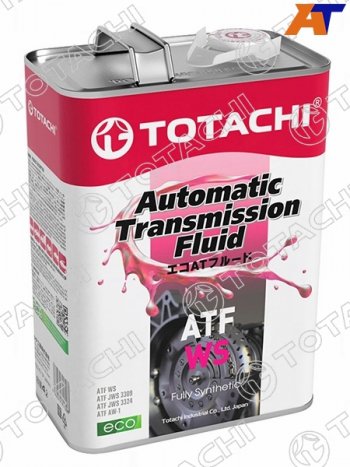 5 349 р. Масло трансмиссионное синтетическое TOTACHI ATF WS 4л TOTACHI 20804  с доставкой в г. Керчь. Увеличить фотографию 1