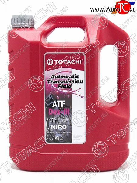 2 299 р. Масло трансмиссионное синтетическое TOTACHI NIRO ATF DEX III 4л Декстрон 3 TOTACHI 21204  с доставкой в г. Керчь