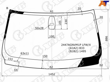 5 999 р. Стекло лобовое + дд BMW 3 SERIES E90/E91 4/5D 05-11 XYG 2447AGNVM1P LFW/X, 2447agnvm1plfwx XYG 2447AGNVM1P LFW/X  с доставкой в г. Керчь. Увеличить фотографию 1