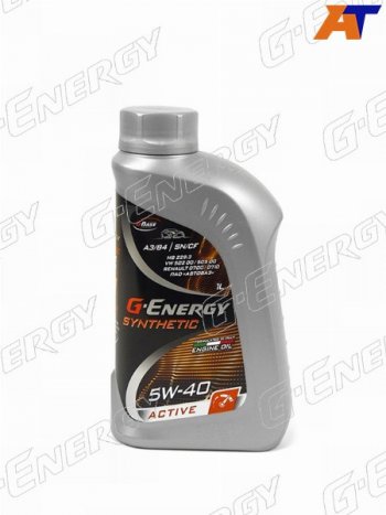 799 р. Масло моторное синтетическое G-Energy Synthetic Active 5W-40 SNCF, A3B4 1л G-ENERGY 253142409  с доставкой в г. Керчь. Увеличить фотографию 1