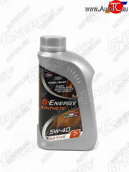 799 р. Масло моторное синтетическое G-Energy Synthetic Active 5W-40 SNCF, A3B4 1л G-ENERGY 253142409  с доставкой в г. Керчь