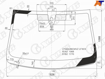 11 299 р. Стекло лобовое (Камера Датчик дождя Молдинг) Citroen Jumpy 16-  Spacetourer 16-  Opel Zafira Lif XYG 2756AGNCMVZ LFW/X  с доставкой в г. Керчь. Увеличить фотографию 2