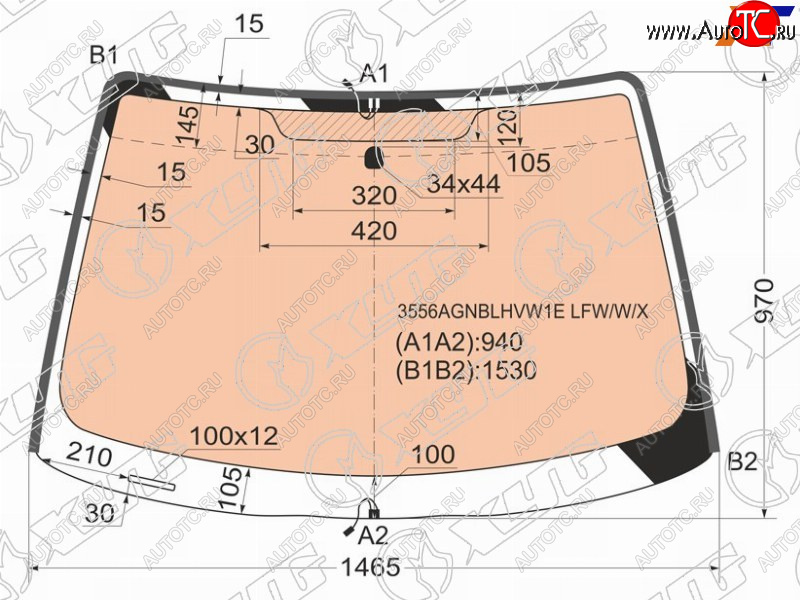 17 999 р. Стекло лобовое (Обогрев полный Молдинг) Ford Focus 98-04 XYG 3556AGNBLHVW1E LFW/W/X  с доставкой в г. Керчь