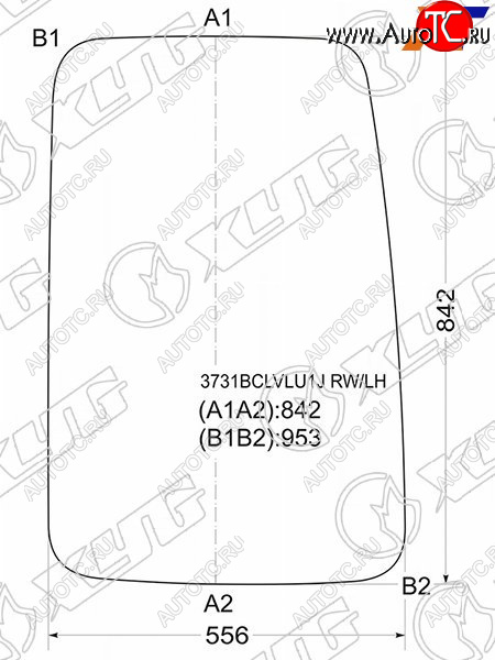 3 999 р. Стекло заднее (Цвет зеленый) Ford Transit 94-00 XYG 3731BCLVLU1J RW/LH  с доставкой в г. Керчь